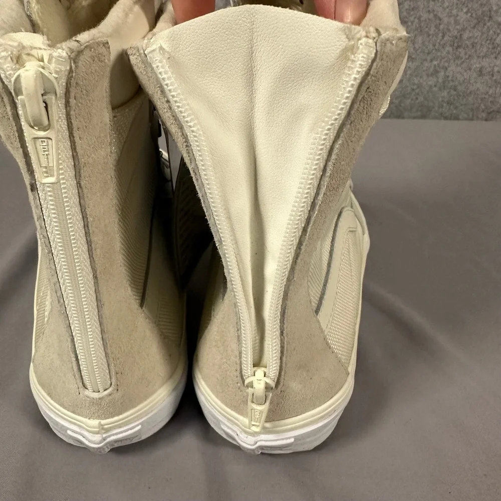 Vans A Super SK8-Hi Zip MTE Womens 8.5 Mens 7 Marshmallow Rare Sample Sneakers